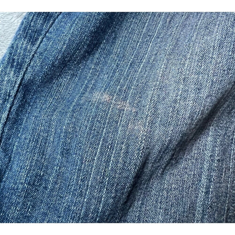 Vigoss Cuffed Hem Capri Jeans Womens Size 7 Blue Denim Distressed Casual - Picture 13 of 16